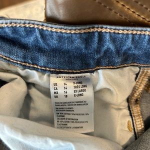American eagle extra long 360 degree NE(X)T Level Stretch Jeans